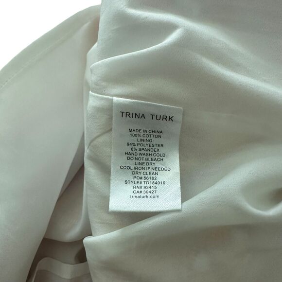 TRINA TURK California Paisley Print Sheath Mini Dress Sz 4 - Picture 6 of 6